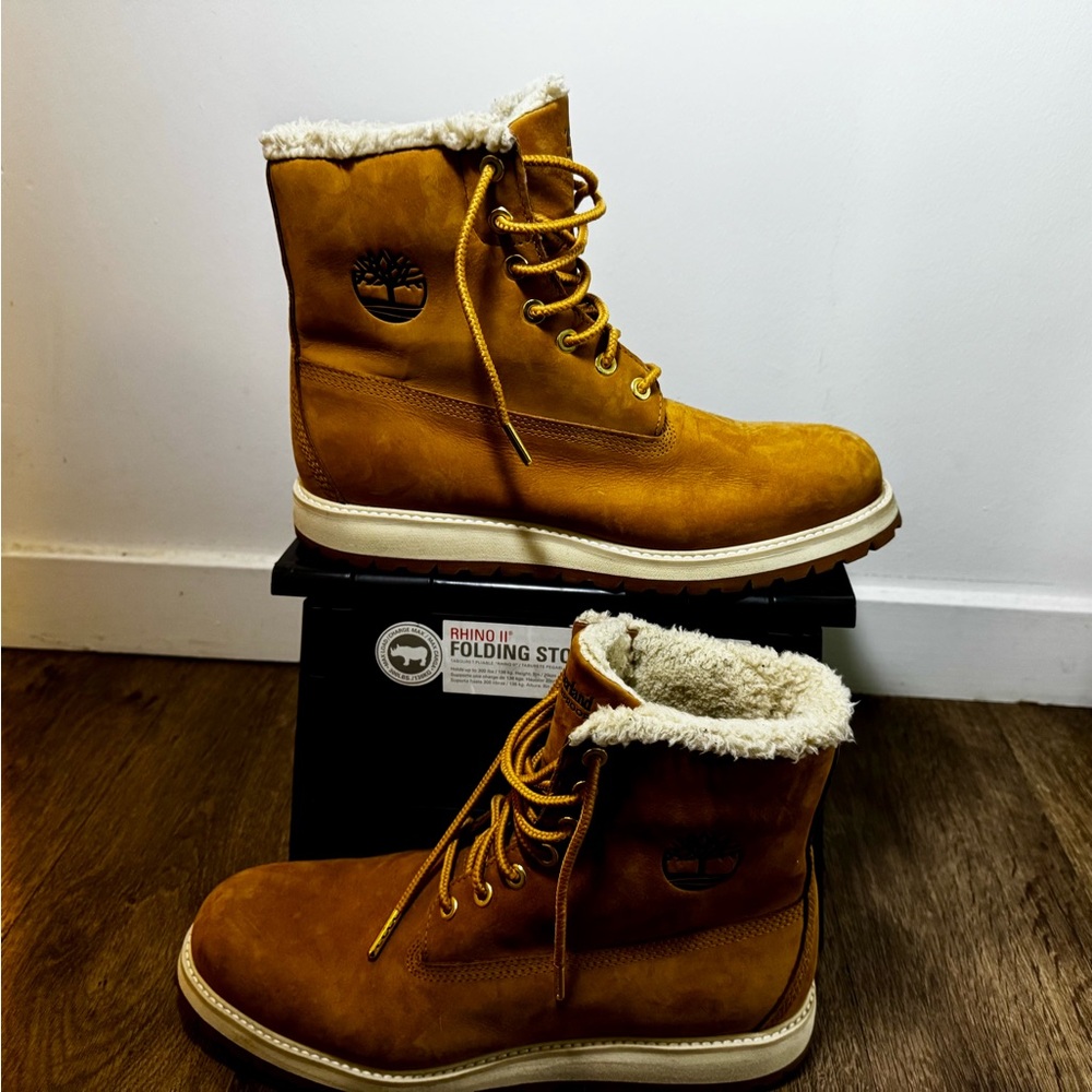 Timberland Men's Brown Fur-Lined Boots